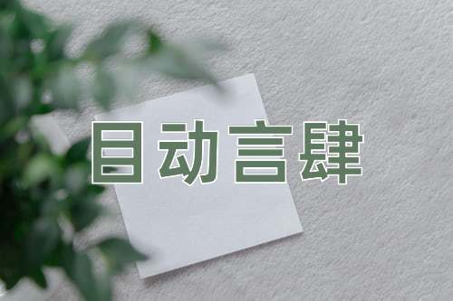 成语目动言肆