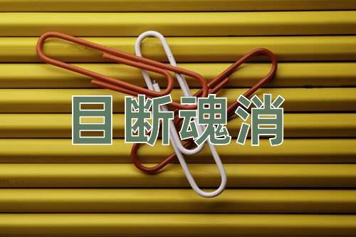 成语目断魂消