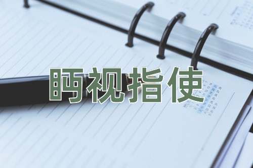 成语眄视指使