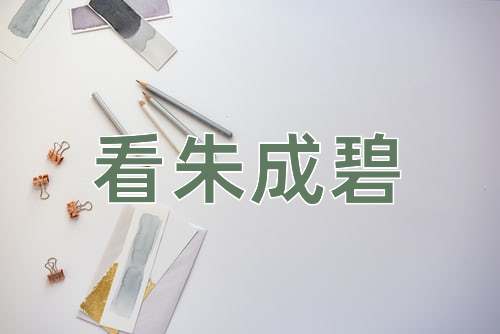 成语看朱成碧