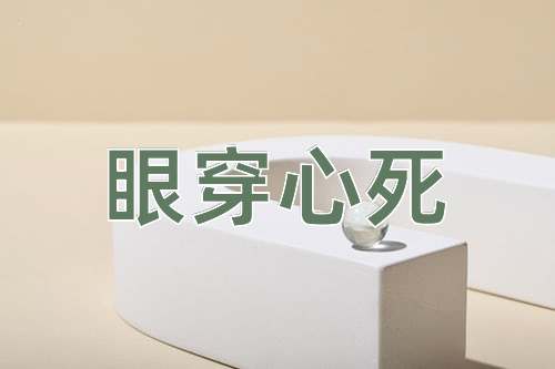 成语眼穿心死