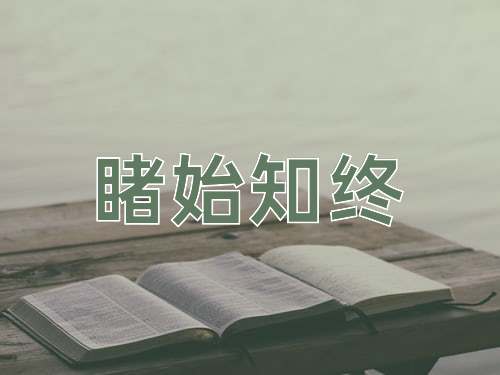 成语睹始知终