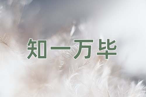 成语知一万毕