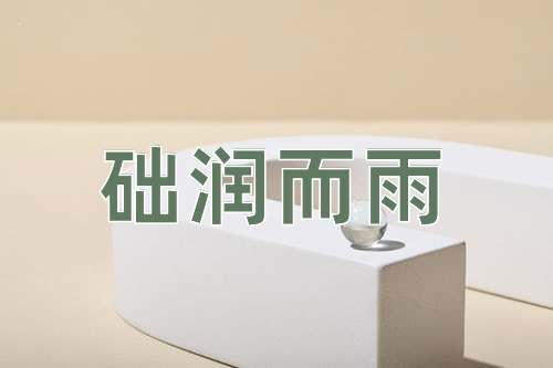 成语础润而雨