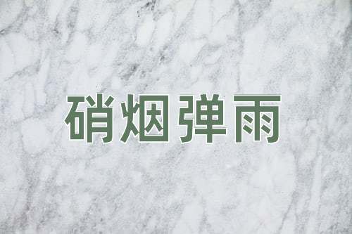 成语硝烟弹雨