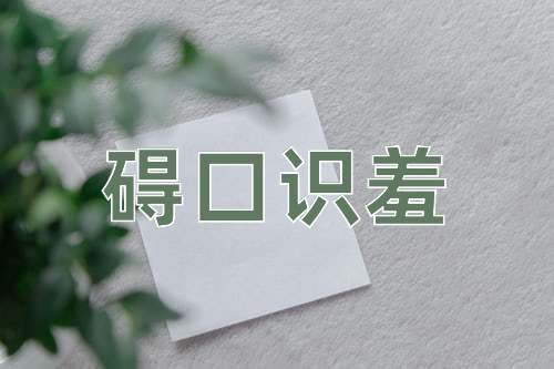 成语碍口识羞