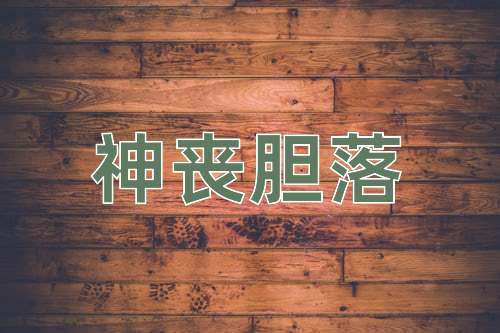 成语神丧胆落