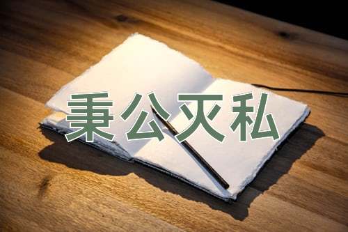 成语秉公灭私