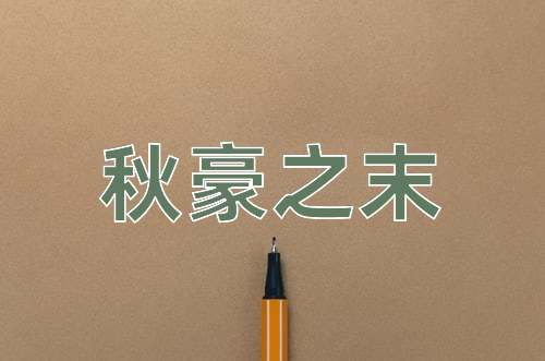 成语秋豪之末