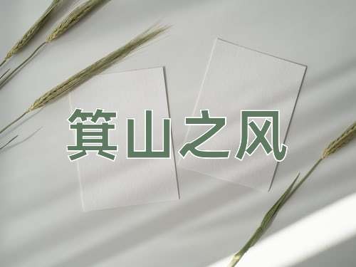 成语箕山之风