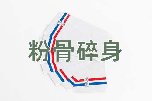 成语粉骨碎身