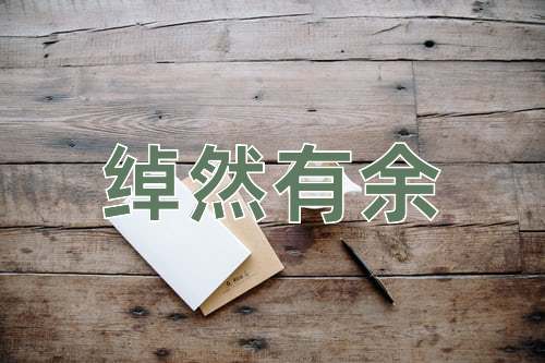 成语绰然有余