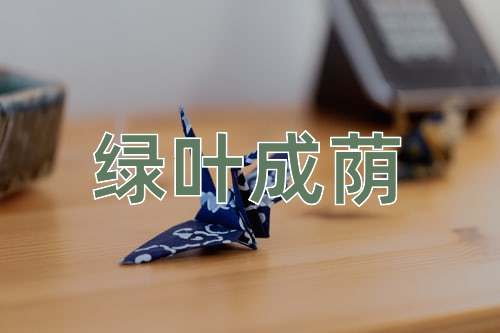 成语绿叶成荫
