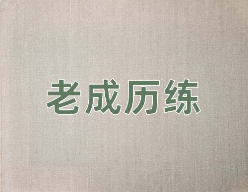 成语老成历练