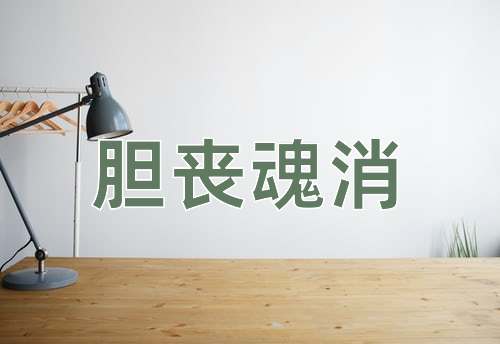 成语胆丧魂消