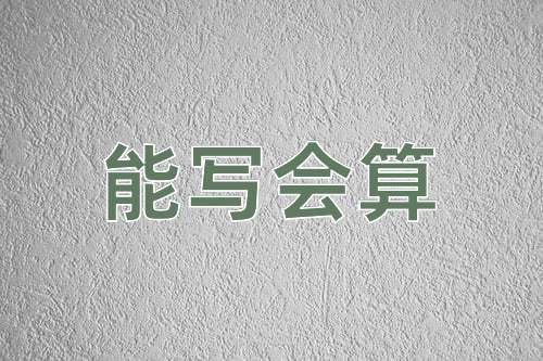 成语能写会算