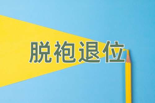 成语脱袍退位