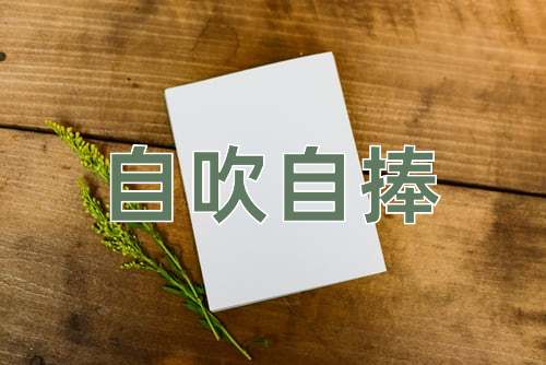 成语自吹自捧