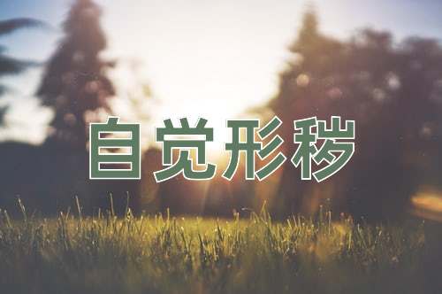 成语自觉形秽