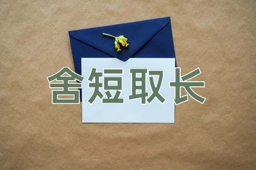 成语舍短取长
