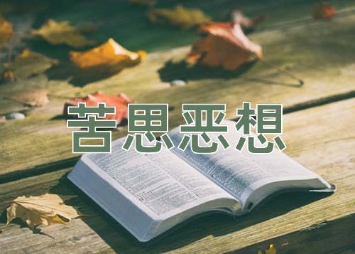 成语苦思恶想