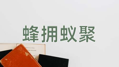 成语蜂拥蚁聚