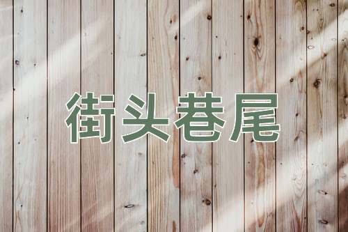 成语街头巷尾