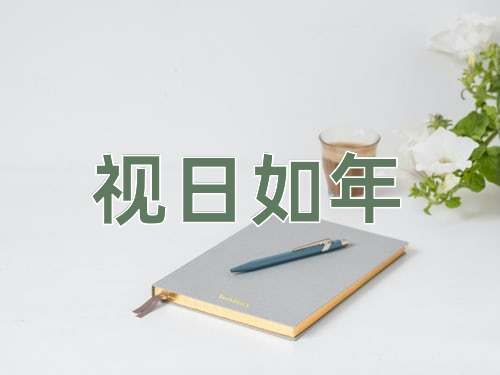 成语视日如年
