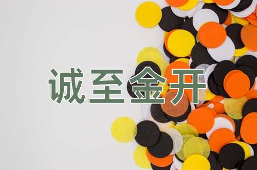 成语诚至金开