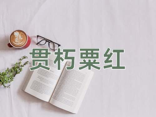 成语贯朽粟红
