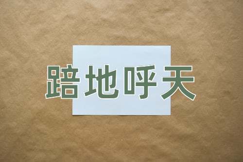 成语踣地呼天