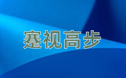 成语蹇视高步