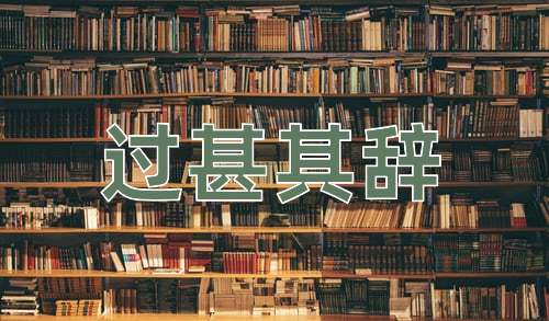 成语过甚其辞