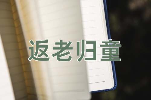 成语返老归童