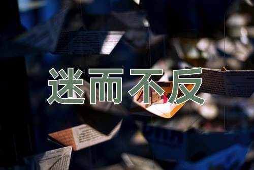 成语迷而不反