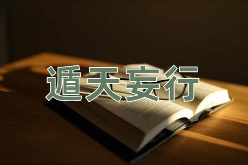 成语遁天妄行
