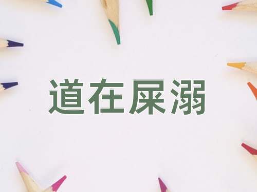 成语道在屎溺