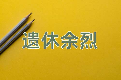 成语遗休余烈