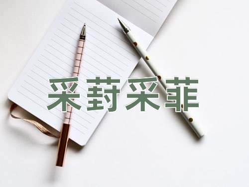 成语采葑采菲