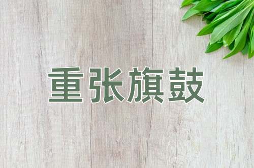 成语重张旗鼓