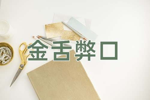 成语金舌弊口
