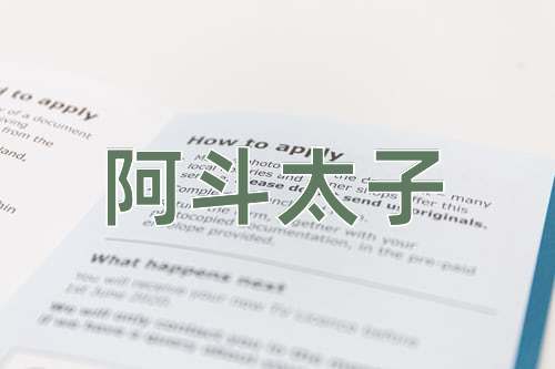 成语阿斗太子