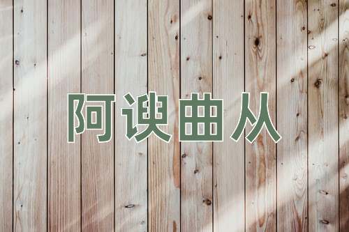 成语阿谀曲从