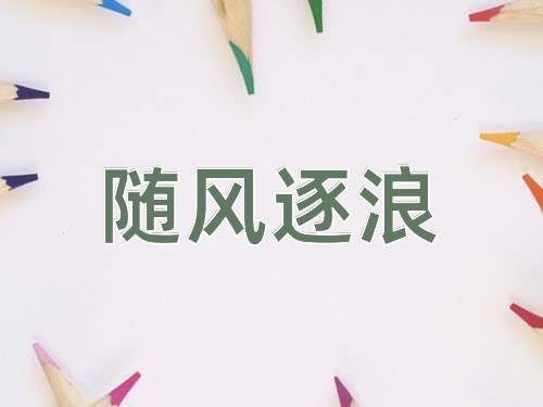 成语随风逐浪
