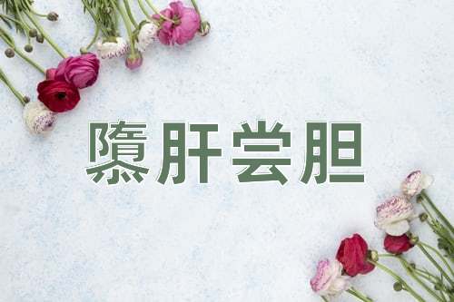 成语隳肝尝胆