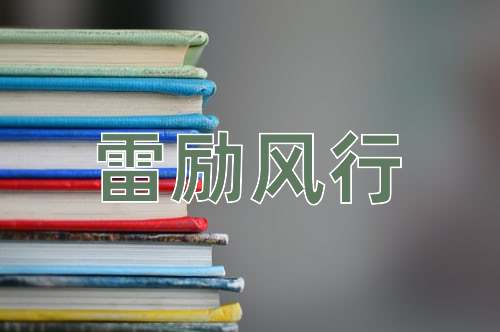 成语雷励风行