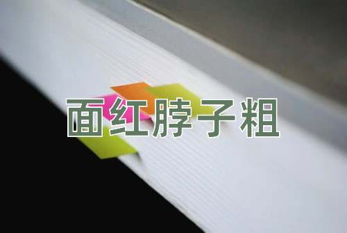 成语面红脖子粗