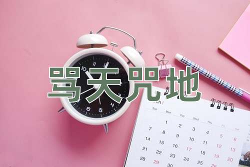 成语骂天咒地
