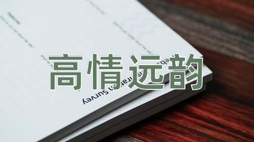 成语高情远韵