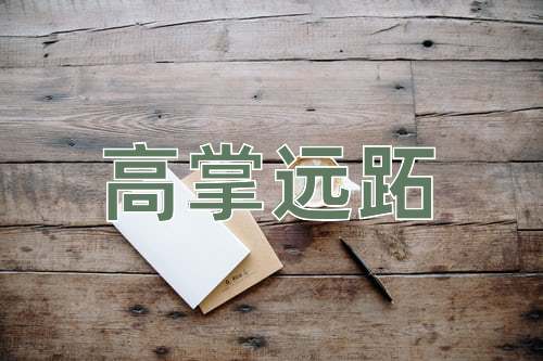 成语高掌远跖